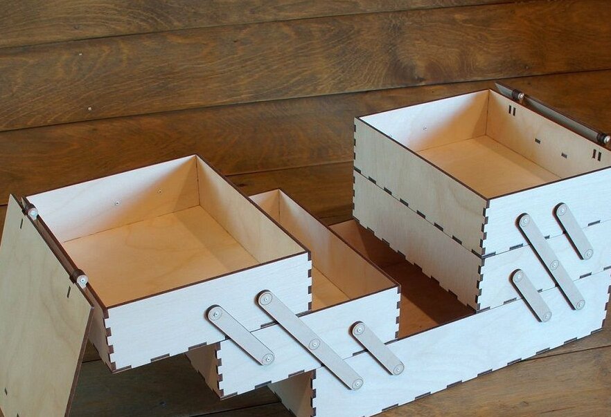 Intra απο ξύλο plywood 3mm-4mm πάχος – Οργανωτής Ξύλινου Κουτιού Ραπτικής 15x20 cm INTRAVECTRY-MY556777