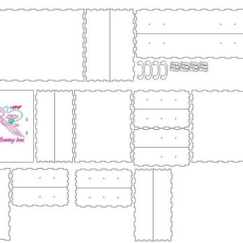 Intra απο ξύλο plywood 3mm-4mm πάχος – Οργανωτής Ξύλινου Κουτιού Ραπτικής 15x20 cm INTRAVECTRY-MY556777 - Image 2