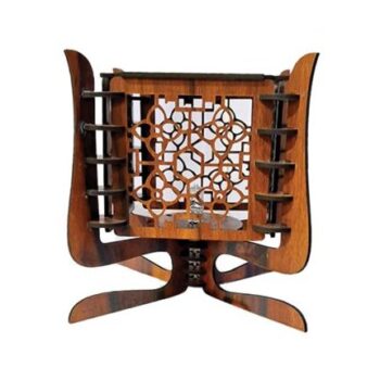 Intra απο ξύλο plywood 3mm-4mm πάχος – Ξύλινο Επιτραπέζιο Φωτιστικό Floral Design 30x30 cm INTRAVECTRY-MY558247 - Image 1