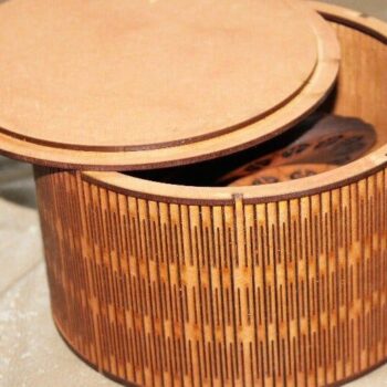 Intra απο ξύλο plywood 3mm-4mm πάχος – ξύλο Wood Round Flex Box 15x20 cm INTRAVECTRY-MY557513 - Image 1