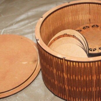 Intra απο ξύλο plywood 3mm-4mm πάχος – ξύλο Wood Round Flex Box 15x20 cm INTRAVECTRY-MY557513 - Image 2