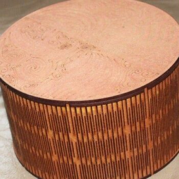 Intra απο ξύλο plywood 3mm-4mm πάχος – ξύλο Wood Round Flex Box 15x20 cm INTRAVECTRY-MY557513 - Image 3