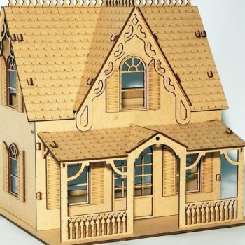 Intra απο ξύλο plywood 3mm-4mm πάχος – ξύλο ξύλινο σπιτάκι μινιατούρα 15x20 cm INTRAVECTRY-MY544783 - Image 1