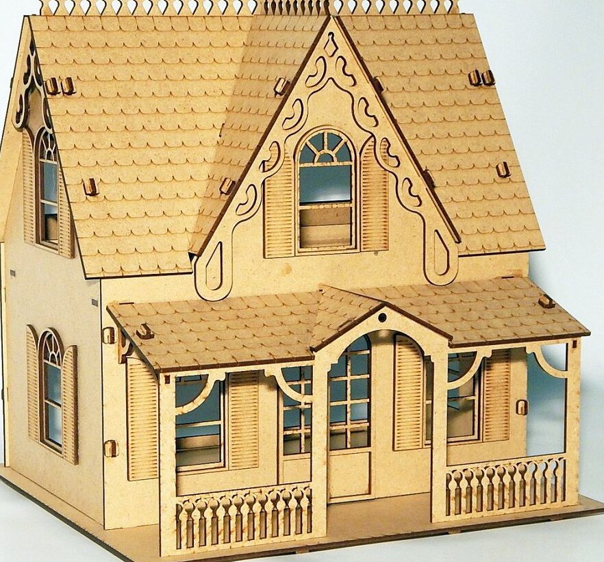 Intra απο ξύλο plywood 3mm-4mm πάχος – ξύλο ξύλινο σπιτάκι μινιατούρα 30x30 cm INTRAVECTRY-MY547628