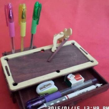 Intra απο ξύλο plywood 3mm-4mm πάχος – ξύλο Billiard Stationery Organizer for Kids 40x45 cm INTRAVECTRY-MY559435 - Image 1