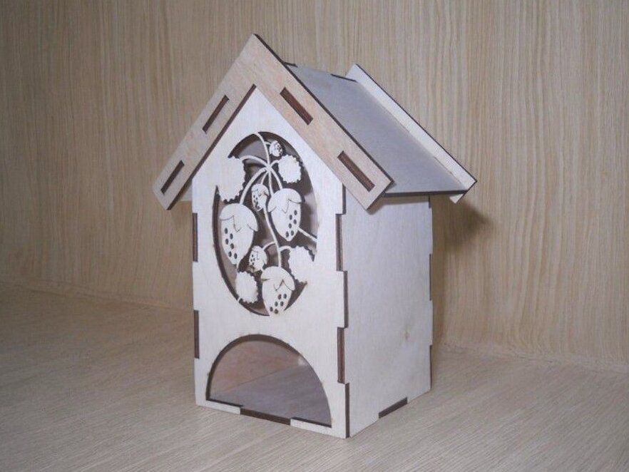 Intra απο ξύλο plywood 3mm-4mm πάχος – Caddy αποθήκευσης τσαγιού σπιτιού 40x45 cm INTRAVECTRY-MY560348