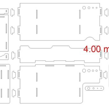 Intra απο ξύλο plywood 3mm-4mm πάχος – Organizer επιφάνειας εργασίας υπολογιστή με θέσεις αποθήκευσης ποντικιού πληκτρολογίου 25x25 cm INTRAVECTRY-MY544817 - Image 5