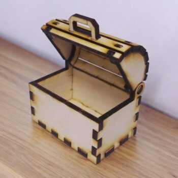 Intra απο ξύλο plywood 3mm-4mm πάχος – Μίνι Ξύλινο σεντούκι Θησαυρού 40x40 cm INTRAVECTRY-MY545996 - Image 2