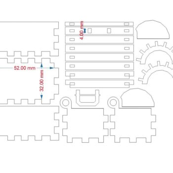 Intra απο ξύλο plywood 3mm-4mm πάχος – Μίνι Ξύλινο σεντούκι Θησαυρού 40x40 cm INTRAVECTRY-MY545996 - Image 4