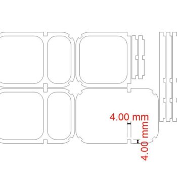 Intra απο ξύλο plywood 3mm-4mm πάχος – Βάση για στυλό με στρώσεις 12x15 cm INTRAVECTRY-MY554181 - Image 2