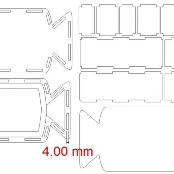 Intra απο ξύλο plywood 3mm-4mm πάχος – Ξύλινο κουτί δώρου σε σχήμα καραμέλας 15x20 cm INTRAVECTRY-MY554187 - Image 2