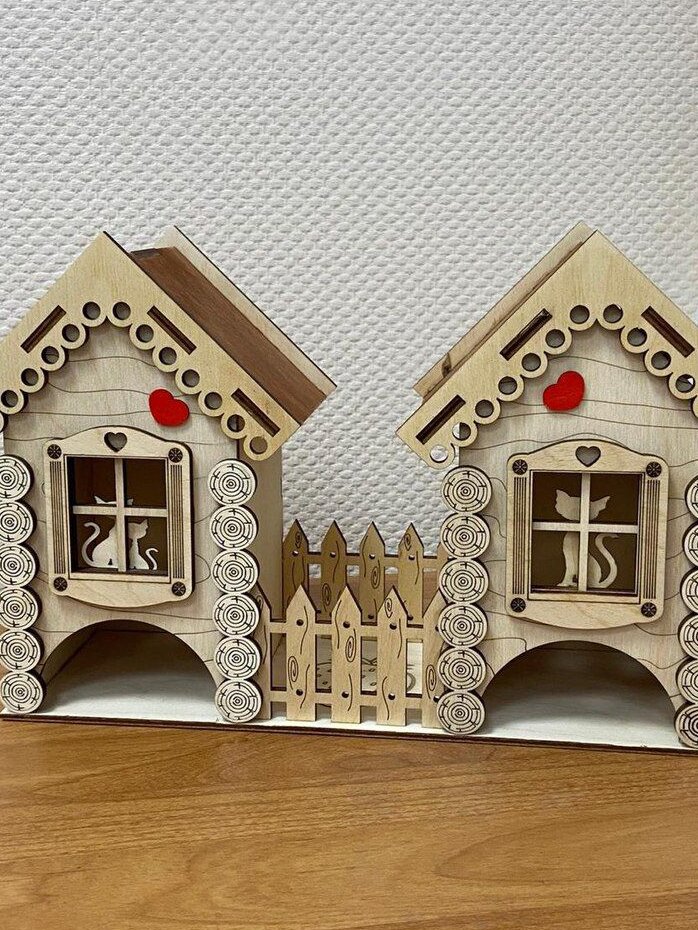 Intra απο ξύλο plywood 3mm-4mm πάχος – ξύλο CDR Dispenser για φακελάκια τσαγιού Duplex 15x15 cm INTRAVECTRY-MY560357