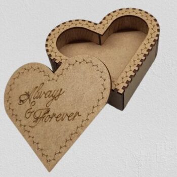 Intra απο ξύλο plywood 3mm-4mm πάχος – Ξύλινο κουτί μπιμπελό σε σχήμα καρδιάς 12x15 cm INTRAVECTRY-MY557495 - Image 2