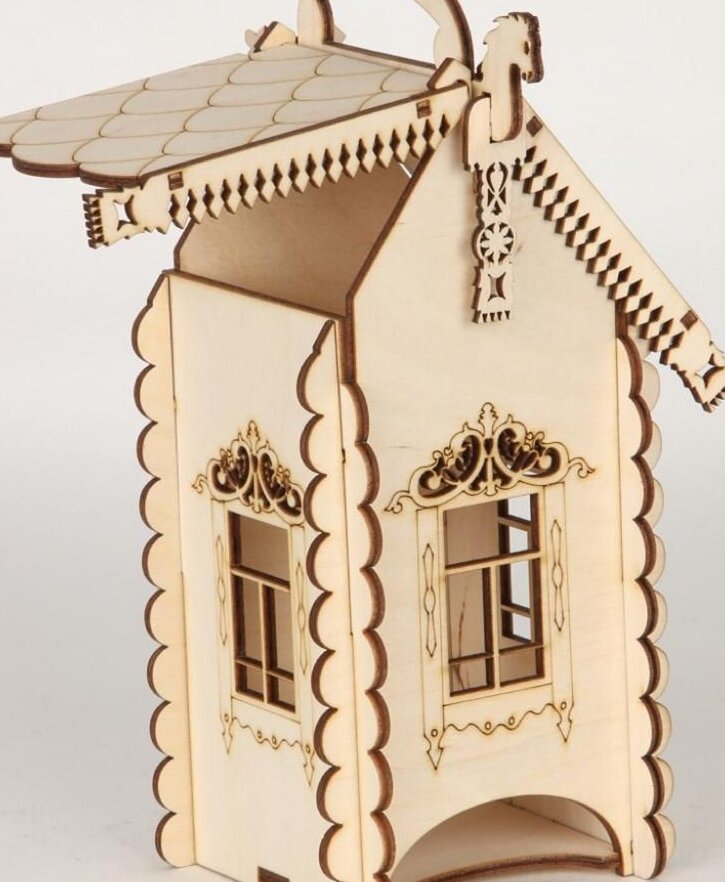 Intra απο ξύλο plywood 3mm-4mm πάχος – Κουτί τσαγιού με άλογα 12x15 cm INTRAVECTRY-MY560359