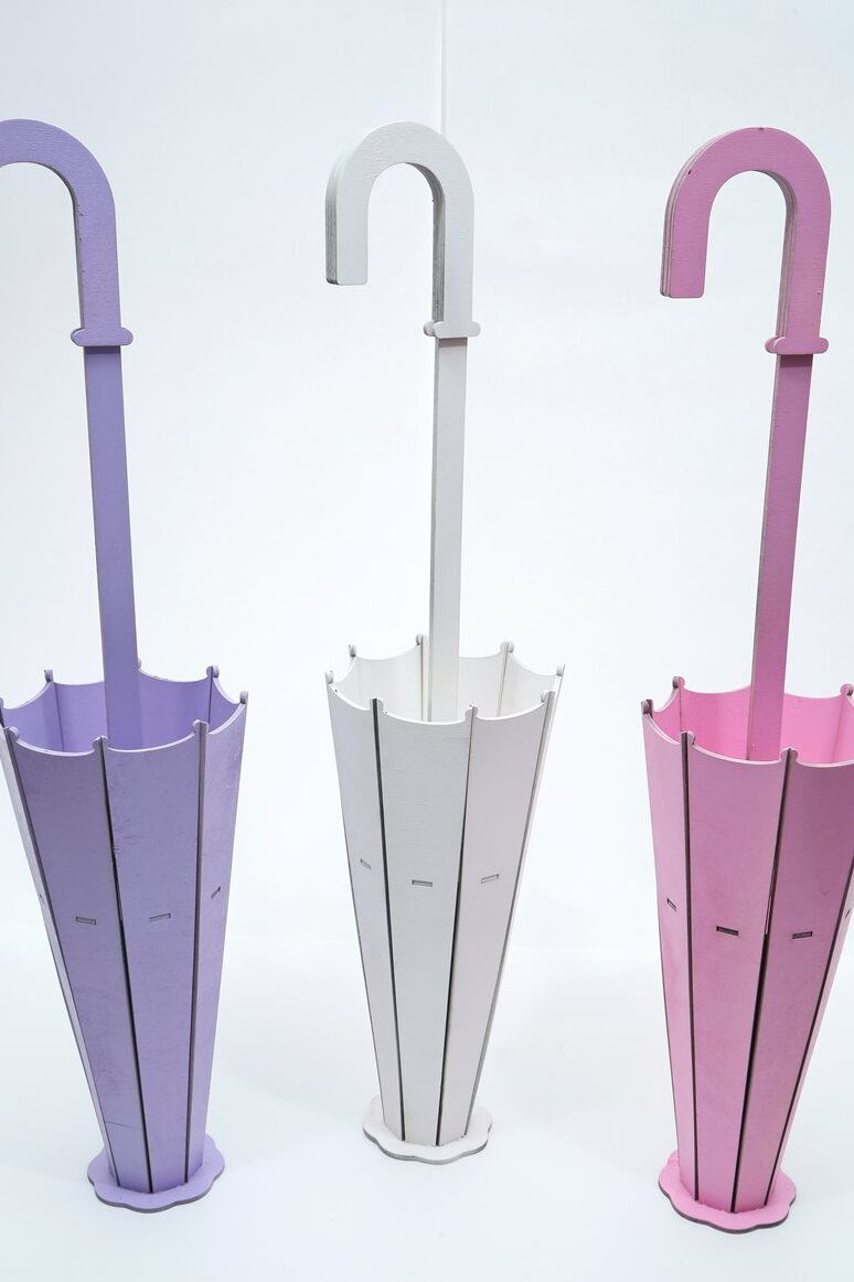 Intra απο ξύλο plywood 3mm-4mm πάχος – Στάση για γλάστρα σε σχήμα ομπρέλας 30x30 cm INTRAVECTRY-MY557122