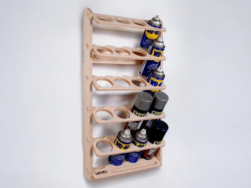 Intra απο ξύλο plywood 3mm-4mm πάχος – 20 Θήκη για μπογιές με σπρέι ή λιπαντικό 20x20 cm INTRAVECTRY-MY544887