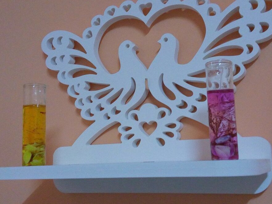 Intra απο ξύλο plywood 3mm-4mm πάχος – Ξύλινο ράφι Bird Heart 12x15 cm INTRAVECTRY-MY552159