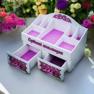 Intra απο ξύλο plywood 3mm-4mm πάχος – Ξύλινο κουτί αποθήκευσης καλλυντικών 45x50 cm INTRAVECTRY-MY547426