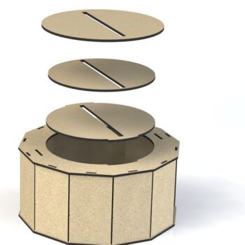 Intra απο ξύλο plywood 3mm-4mm πάχος – ξύλο Ξύλινο κιβώτιο καρτών ευχών 45x50 cm INTRAVECTRY-MY552239 - Image 3