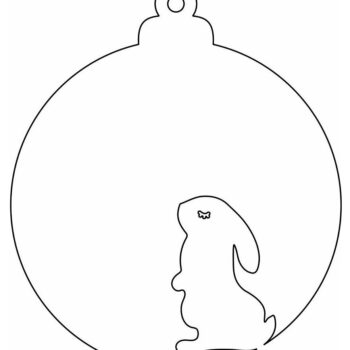 Intra απο ξύλο plywood 3mm-4mm πάχος – Μπιχλιμπίδι με χριστουγεννιάτικο δέντρο λαγουδάκι 45x50 cm INTRAVECTRY-MY551588 - Image 4