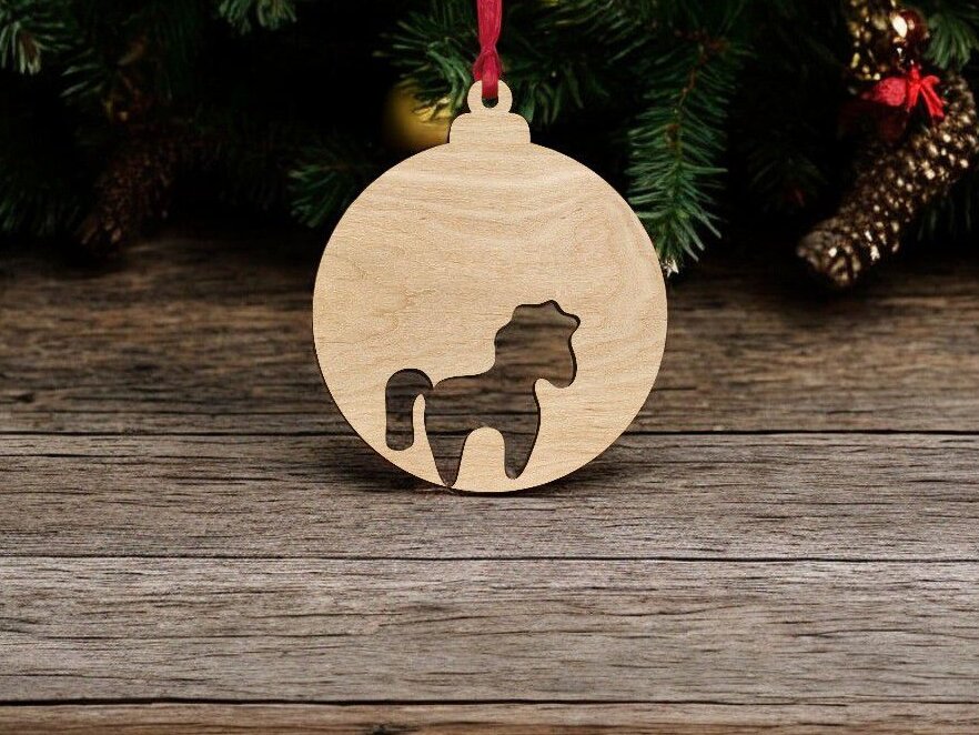 Intra απο ξύλο plywood 3mm-4mm πάχος – Χριστουγεννιάτικο μπιχλιμπίδι αλόγων 10x10 cm INTRAVECTRY-MY546637