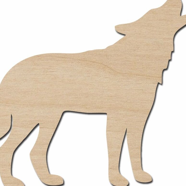 Intra απο ξύλο plywood 3mm-4mm πάχος – Σχήμα κοπής ξύλου Wolf Wolf για ξύλο χειροτεχνίας 15x15 cm INTRAVECTRY-MY545132
