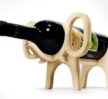 Intra απο ξύλο plywood 3mm-4mm πάχος – ξύλο θήκης φιάλης κρασιού Elephant 20x25 cm INTRAVECTRY-MY545133 - Image 2