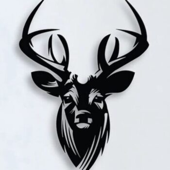 Intra απο ξύλο plywood 3mm-4mm πάχος – ξύλο Deer Metal Wall Art for Home Decor DXF 25x25 cm INTRAVECTRY-MY552338 - Image 2