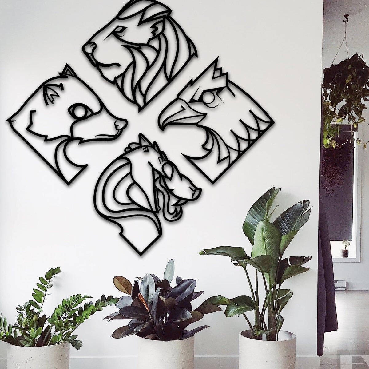 Intra απο ξύλο plywood 3mm-4mm πάχος – ξύλο μεταλλικών τοιχωμάτων γεωμετρικών σχημάτων ζώων 12x15 cm INTRAVECTRY-MY557402