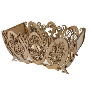 Intra απο ξύλο plywood 3mm-4mm πάχος – ξύλο κοντραπλακέ καλαθιού πασχαλινών αυγών 12x15 cm INTRAVECTRY-MY545185 - Image 2