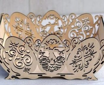 Intra απο ξύλο plywood 3mm-4mm πάχος – ξύλο κοντραπλακέ καλαθιού πασχαλινών αυγών 12x15 cm INTRAVECTRY-MY545185 - Image 4