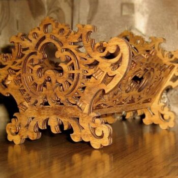 Intra απο ξύλο plywood 3mm-4mm πάχος – Scroll Saw Fretwork Wood Basket File 30x30 cm INTRAVECTRY-MY545197 - Image 1