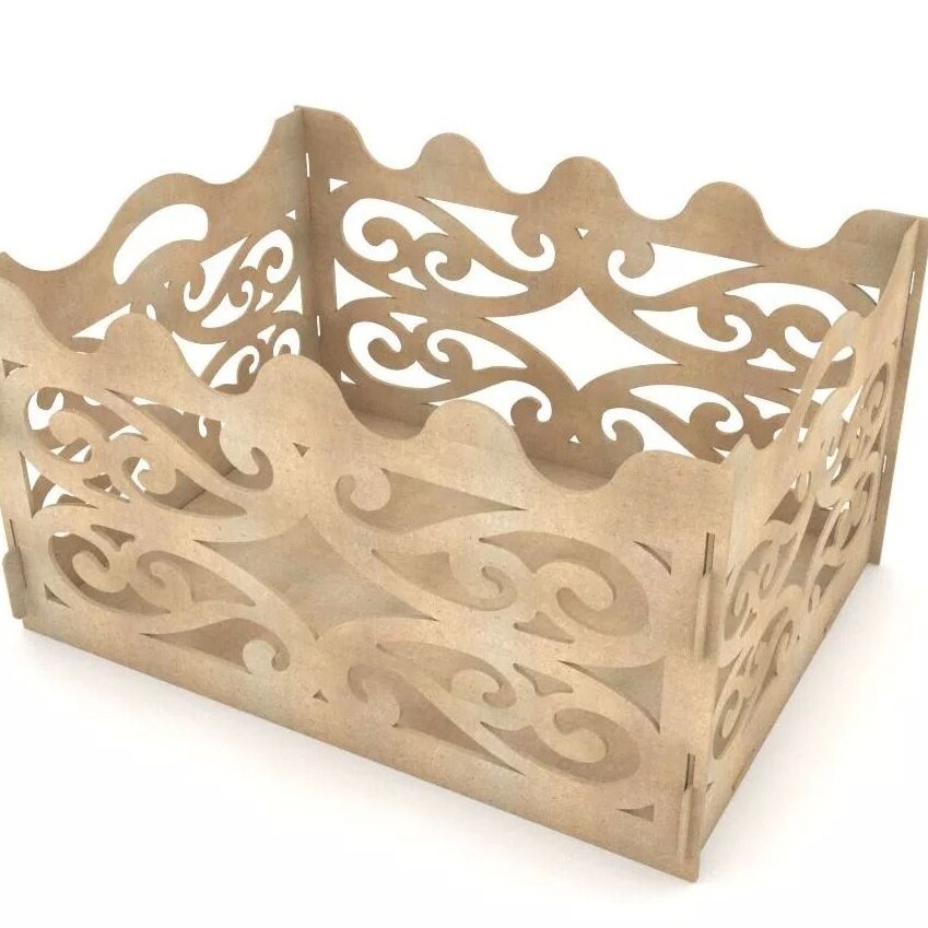 Intra απο ξύλο plywood 3mm-4mm πάχος – Ξύλινο Ξύλινο ξύλο κουτιού αποθήκευσης 20x20 cm INTRAVECTRY-MY545199