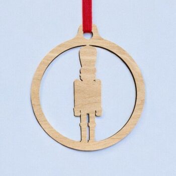 Intra απο ξύλο plywood 3mm-4mm πάχος – Χριστουγεννιάτικο μπιχλιμπίδι Καρυοθραύστη 50x60 cm INTRAVECTRY-MY548871 - Image 2