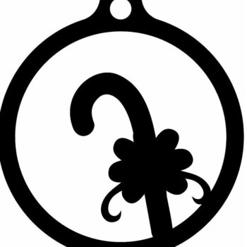 Intra απο ξύλο plywood 3mm-4mm πάχος – Μπάλα με χριστουγεννιάτικο δέντρο από ζαχαροκάλαμο 20x25 cm INTRAVECTRY-MY559528 - Image 3