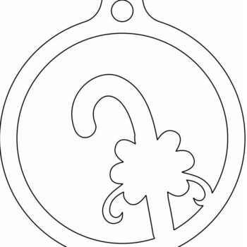 Intra απο ξύλο plywood 3mm-4mm πάχος – Μπάλα με χριστουγεννιάτικο δέντρο από ζαχαροκάλαμο 20x25 cm INTRAVECTRY-MY559528 - Image 4