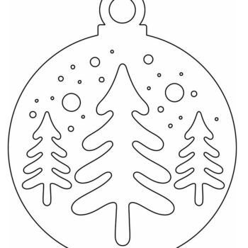 Intra απο ξύλο plywood 3mm-4mm πάχος – Χριστουγεννιάτικο δέντρο στολίδι μπάλα 40x45 cm INTRAVECTRY-MY548884 - Image 4