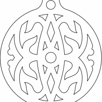 Intra απο ξύλο plywood 3mm-4mm πάχος – Διακόσμηση Χριστουγεννιάτικου Δέντρου Μπιχλιμπίδι 40x40 cm INTRAVECTRY-MY549381 - Image 3