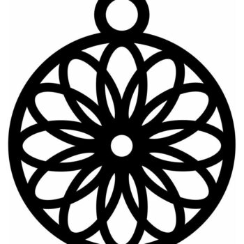 Intra απο ξύλο plywood 3mm-4mm πάχος – Κρεμαστό στολισμό χριστουγεννιάτικου δέντρου 50x60 cm INTRAVECTRY-MY548900 - Image 2