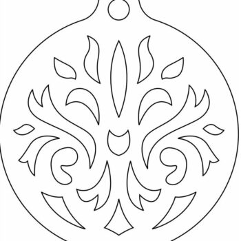 Intra απο ξύλο plywood 3mm-4mm πάχος – Μπιχλιμπίδι χριστουγεννιάτικο δέντρο με λουλούδια 25x25 cm INTRAVECTRY-MY553151 - Image 3