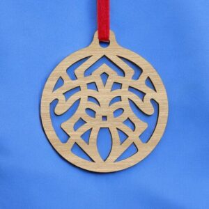 Intra απο ξύλο plywood 3mm-4mm πάχος – Μπιχλιμπίδι Χριστουγεννιάτικου Δέντρου 25x30 cm INTRAVECTRY-MY545305