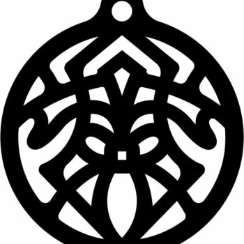 Intra απο ξύλο plywood 3mm-4mm πάχος – Μπιχλιμπίδι Χριστουγεννιάτικου Δέντρου 25x30 cm INTRAVECTRY-MY553152 - Image 2