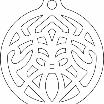 Intra απο ξύλο plywood 3mm-4mm πάχος – Μπιχλιμπίδι Χριστουγεννιάτικου Δέντρου 25x30 cm INTRAVECTRY-MY553152 - Image 3