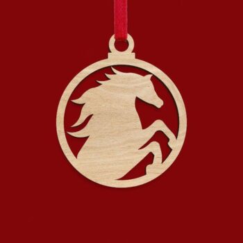 Intra απο ξύλο plywood 3mm-4mm πάχος – Μπιχλιμπίδι αλόγων 15x15 cm INTRAVECTRY-MY552598 - Image 2