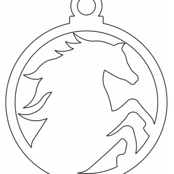 Intra απο ξύλο plywood 3mm-4mm πάχος – Μπιχλιμπίδι αλόγων 15x15 cm INTRAVECTRY-MY552598 - Image 4