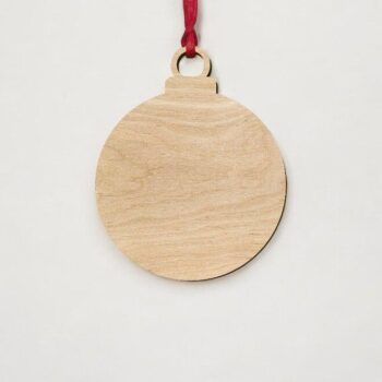 Intra απο ξύλο plywood 3mm-4mm πάχος – Κενό χριστουγεννιάτικο μπιχλιμπίδι στολίδι 40x45 cm INTRAVECTRY-MY545319 - Image 2