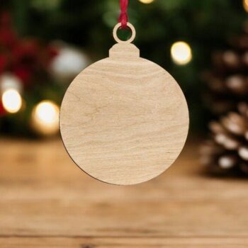 Intra απο ξύλο plywood 3mm-4mm πάχος – Ξύλινη χριστουγεννιάτικη διακόσμηση 12x15 cm INTRAVECTRY-MY553167 - Image 1