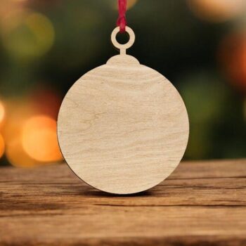 Intra απο ξύλο plywood 3mm-4mm πάχος – Χριστουγεννιάτικη χειροτεχνία με στολίδια 40x40 cm INTRAVECTRY-MY548093 - Image 1