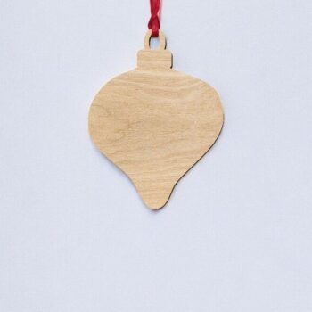 Intra απο ξύλο plywood 3mm-4mm πάχος – Κενό μπιχλιμπίδι δάκρυ 15x20 cm INTRAVECTRY-MY549404 - Image 2