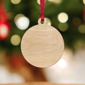 Intra απο ξύλο plywood 3mm-4mm πάχος – Κενό ξύλινο χριστουγεννιάτικο μπιχλιμπίδι 15x20 cm INTRAVECTRY-MY552613 - Image 1